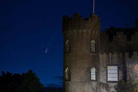 Comet Neowise and Malahide Castle Tower